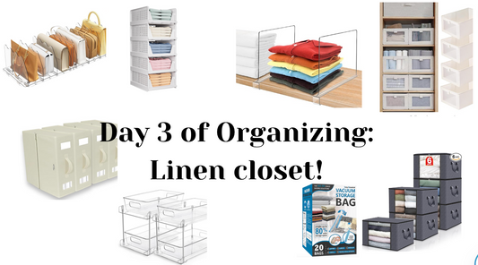 Organizing day 3: Linen Closet!